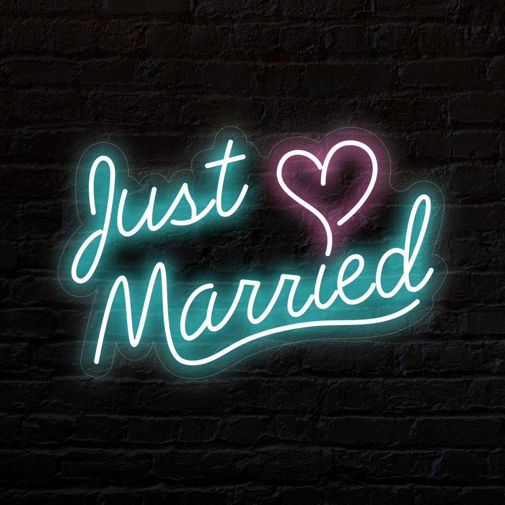 Just Married Neon Sign Little Pineapple Neon